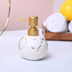 White Ceramic Soap Dispenser