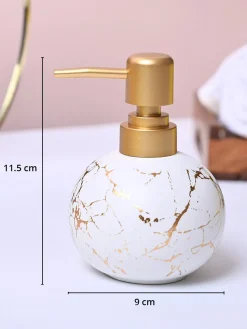 White Ceramic Soap Dispenser
