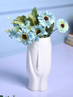 White Glossy Ceramic Vase - Stylish Simplicity