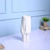 White Glossy Ceramic Vase - Artistic Elegance