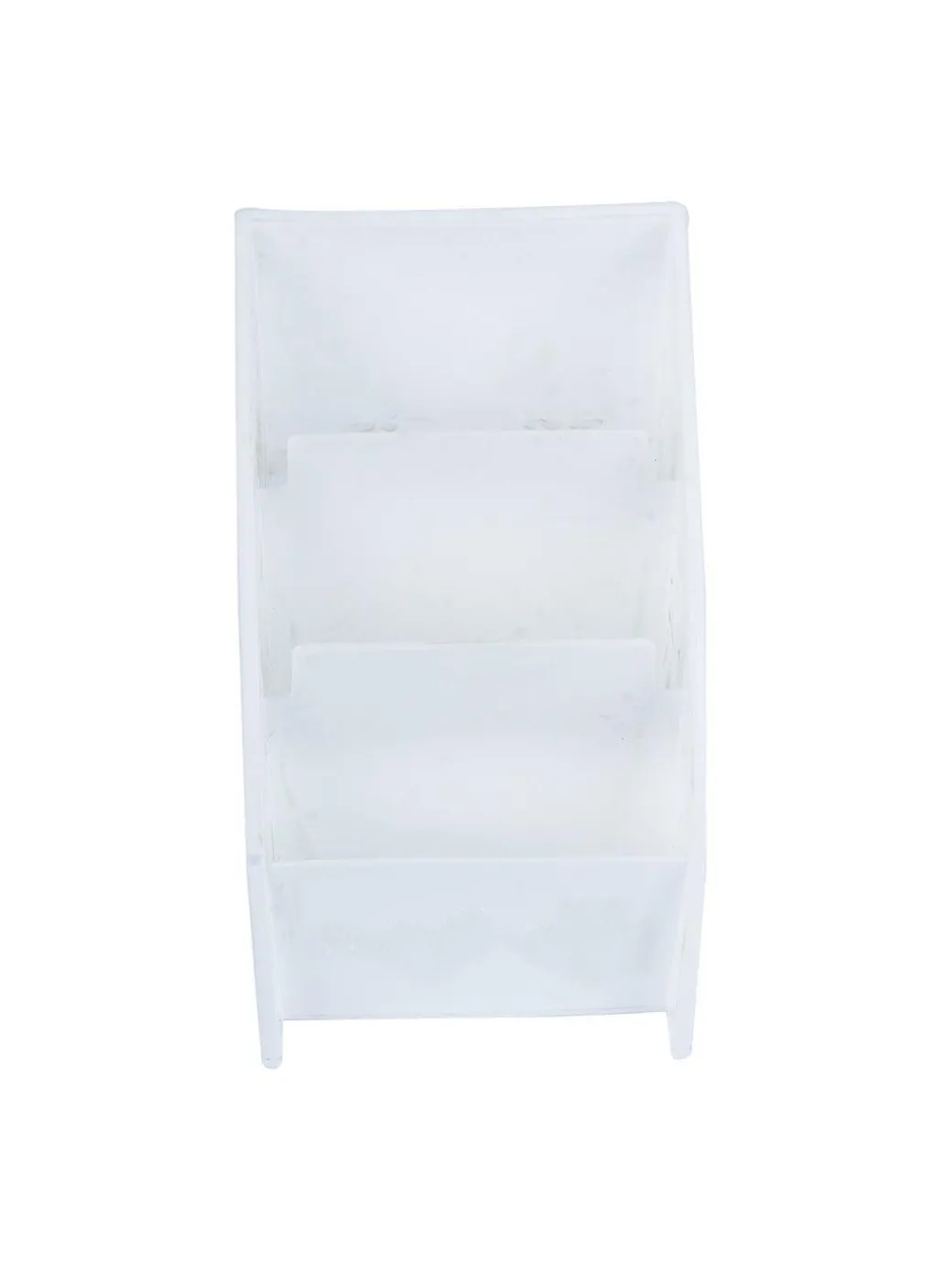 White Plastic Solid Cosmetic Organizer