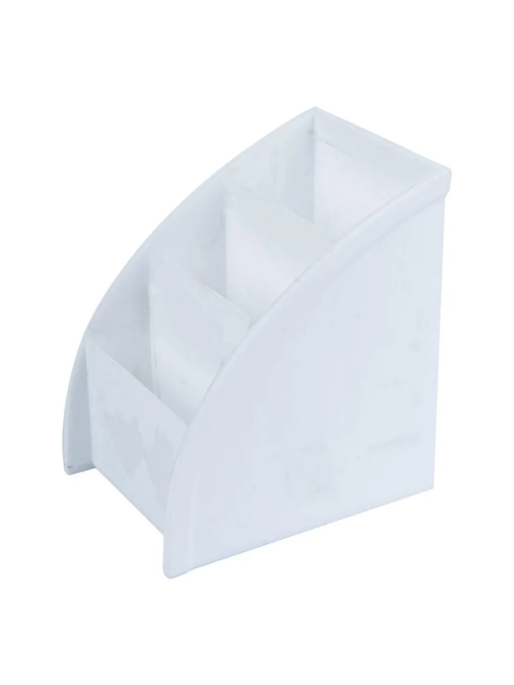 White Plastic Solid Cosmetic Organizer