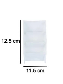 White Plastic Solid Cosmetic Organizer