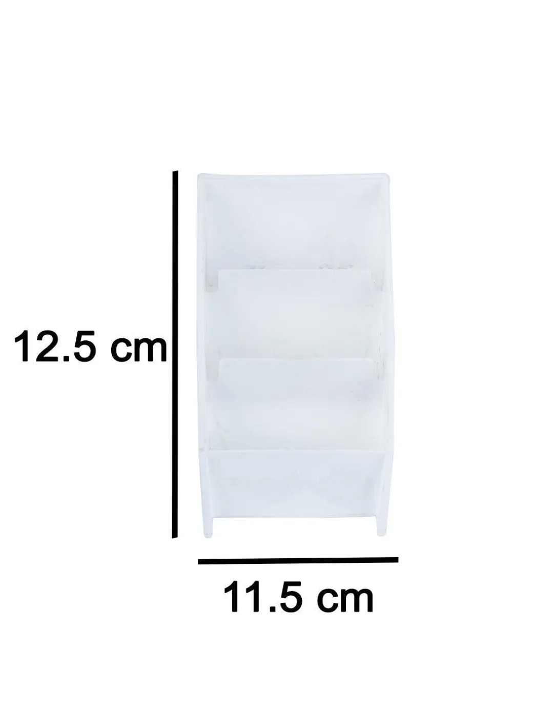 White Plastic Solid Cosmetic Organizer