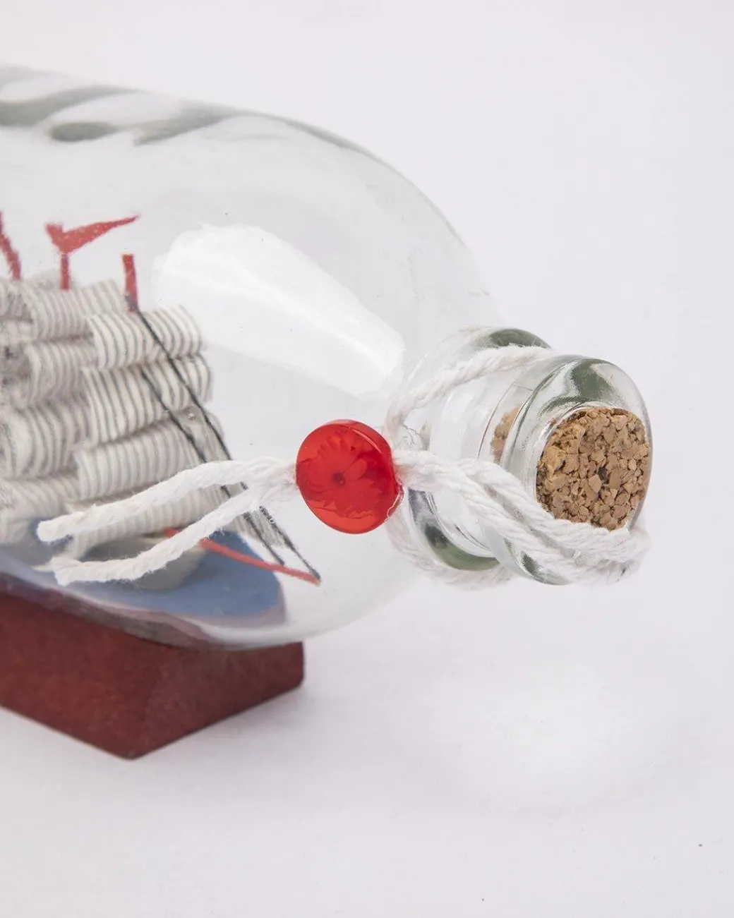 Wishing Bottle, Décor Piece, Red, Glass