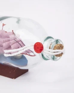 Wishing Bottle, Décor Piece, Pink, Glass