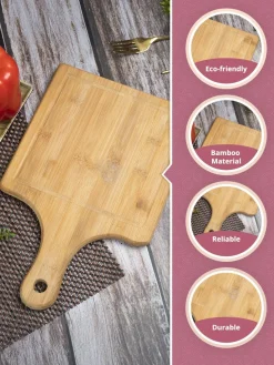 Wooden Chopping Board, Brown, Bamboo